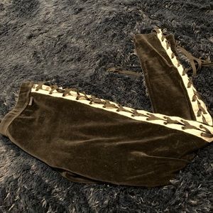 Fenty by Puma Velour lace up leggings